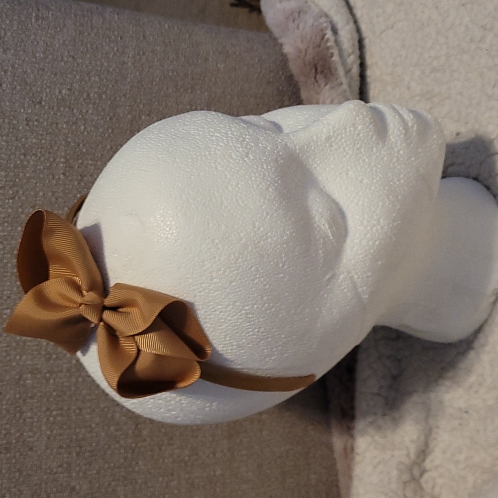 Brown headband bow